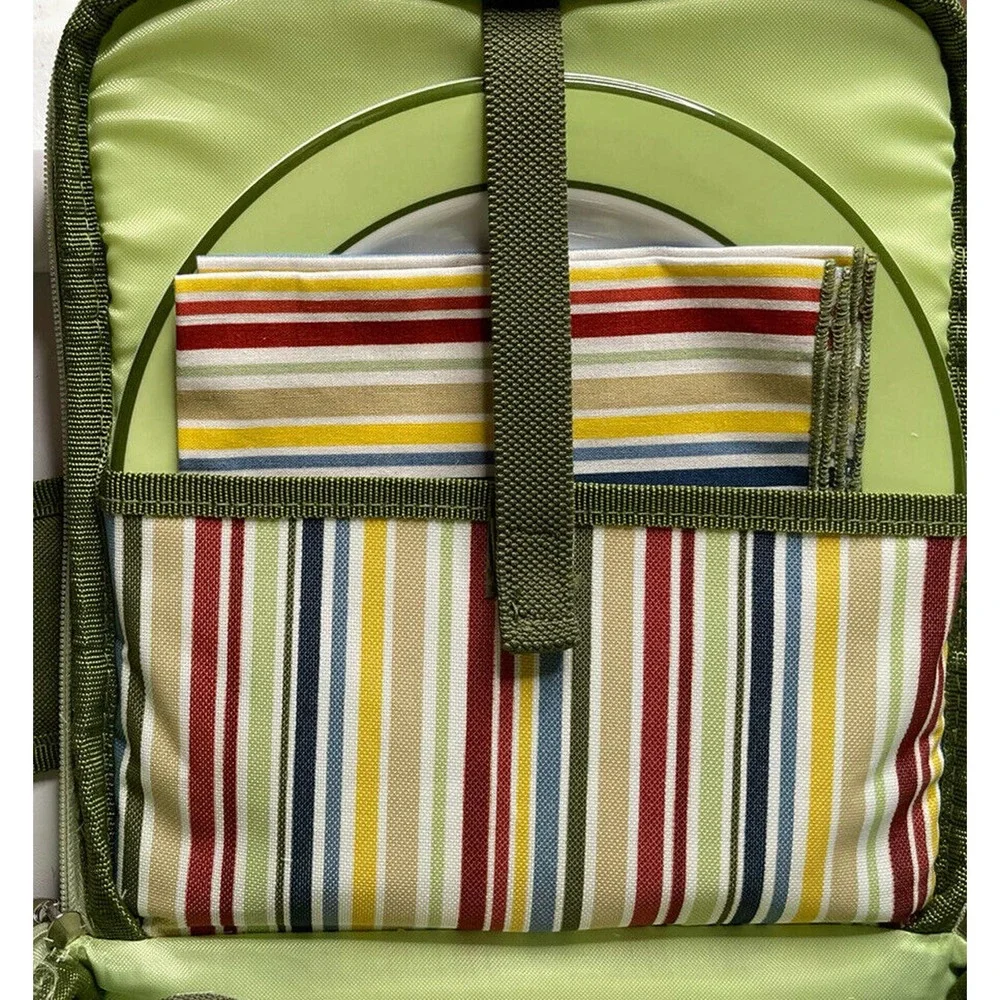 NEW Picnic Time Riviera Collection Malibu Insulated Picnic Cooler Tote For 2‎